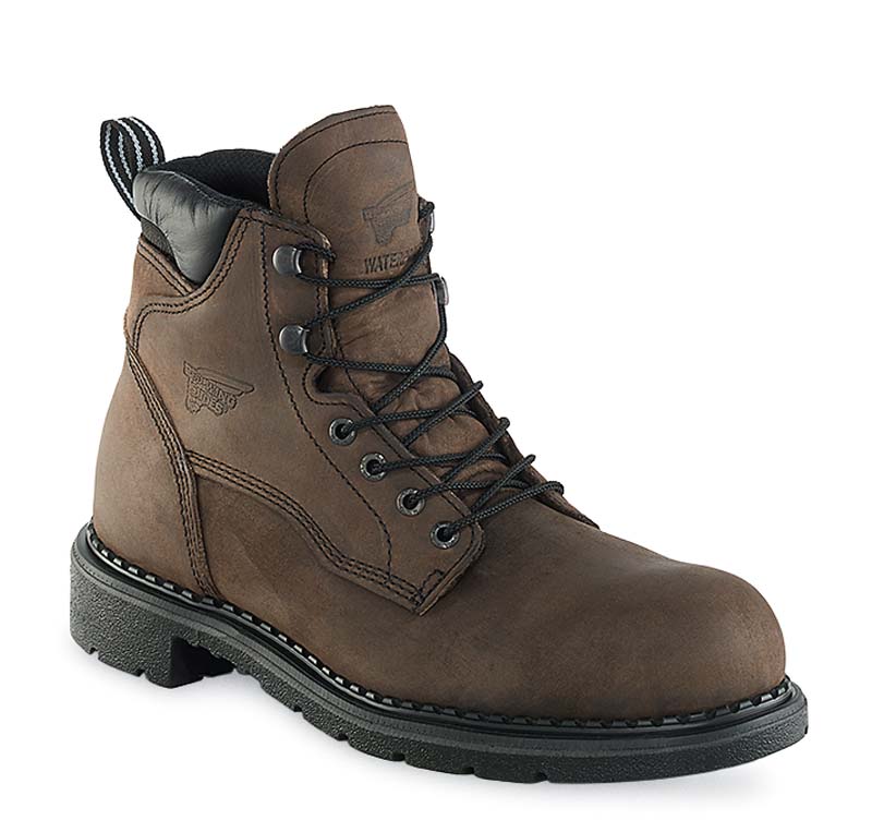 wing Due safety  Steel Toe Boots  Work Wing Shoes to Hazard Impact Red red Recalls shoes