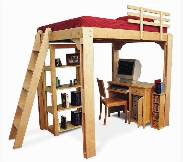 loft bed plans free dorm | Quick Woodworking Projects