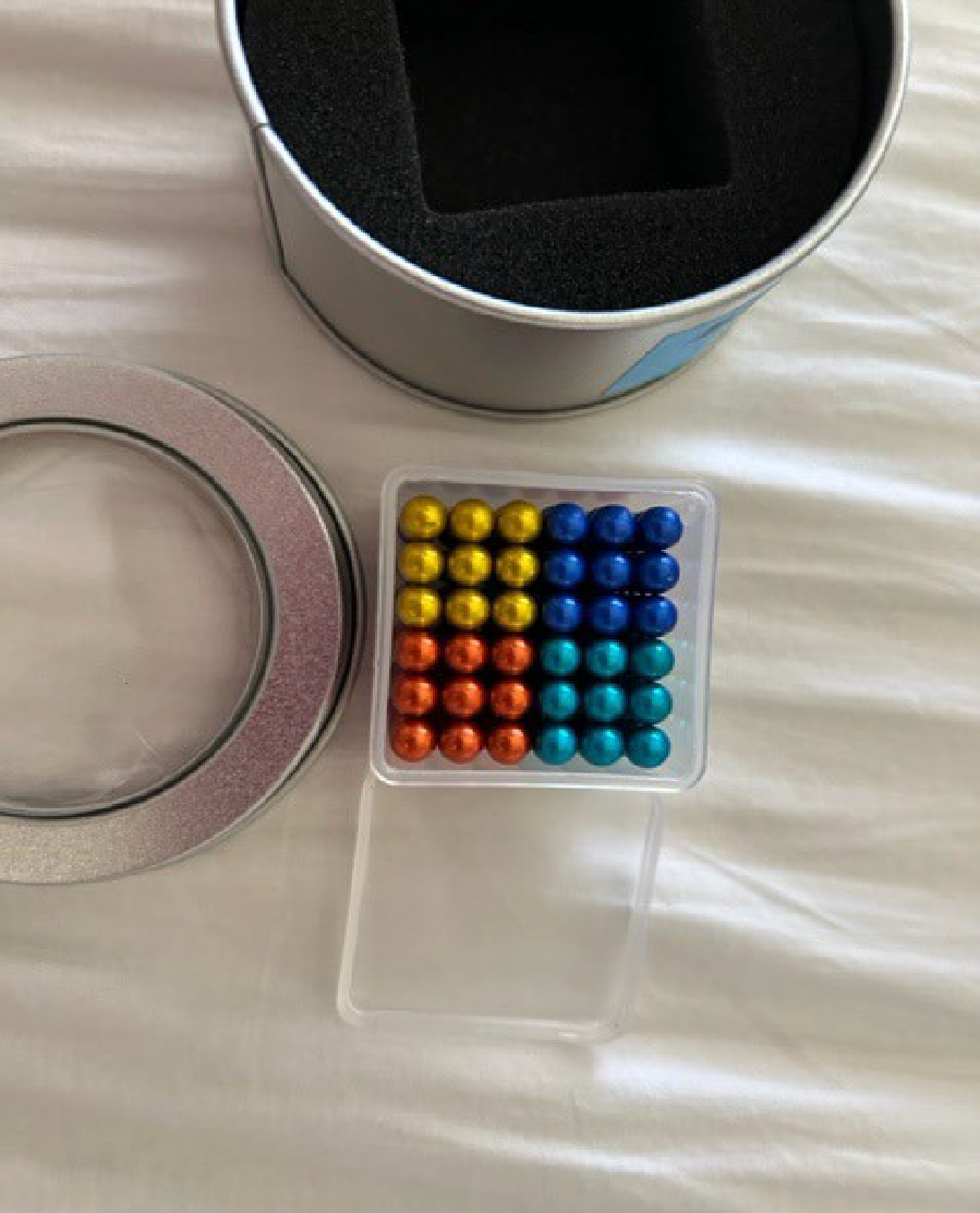 Pedetid 216-Piece 5mm Magic Magnet Ball Set (Magnetic Balls and Packaging)