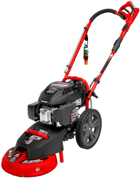 Power Washer with surface cleaner attachment
