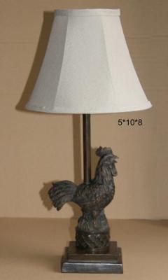 Rooster-themed lamp