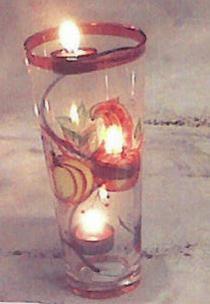 Farm Glass & Metal Spiral Tea Light Holder