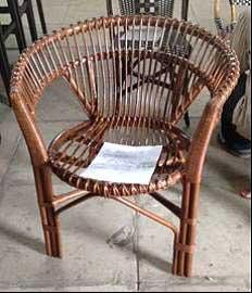 Ross Rattan Arm Chairs