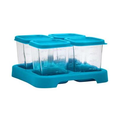 2- and 4-ounce glass food cubes and trays