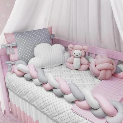 Recalled 9-Piece Pink Braided Polka Crib Bedding Set, 103885