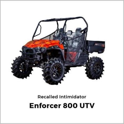 Recalled Intimidator Enforcer 800 UTV