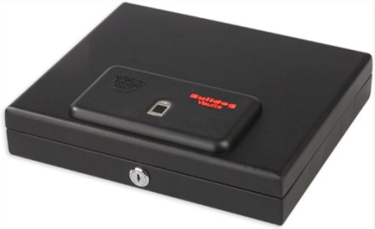 Caja fuerte biométrica para armas cortas Magnum, con estante, de Bulldog, número de modelo BD4040B, retirada del mercado