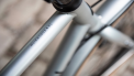 Model name is located on the top tube of the bicycle frame, behind the handlebars  and the stem.