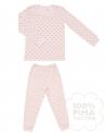 Children’s two-piece pajama set in mini sleeping cutie print