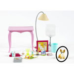 Barbie Desk and Chair Bedroom Playset - K8609
