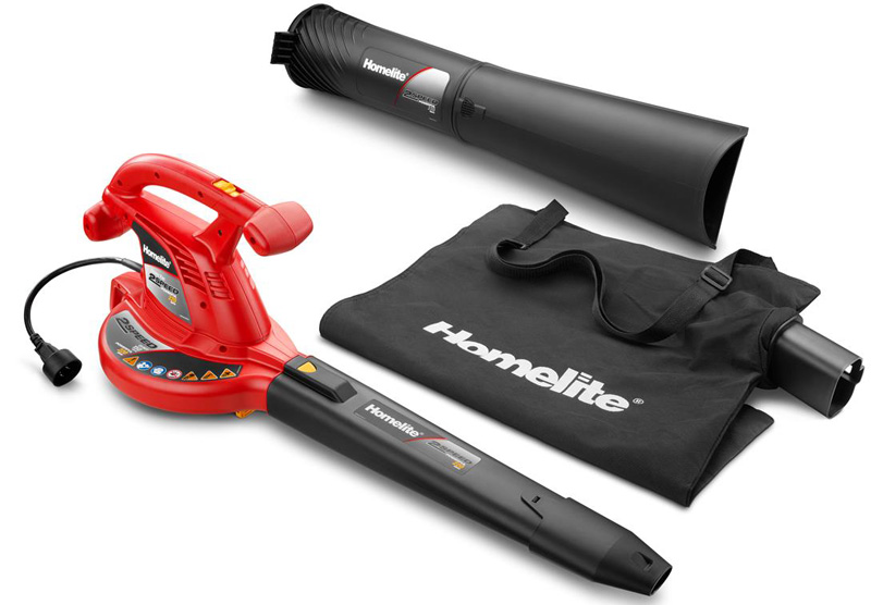 Homelite electric leaf blower vacuum, attachment and bag