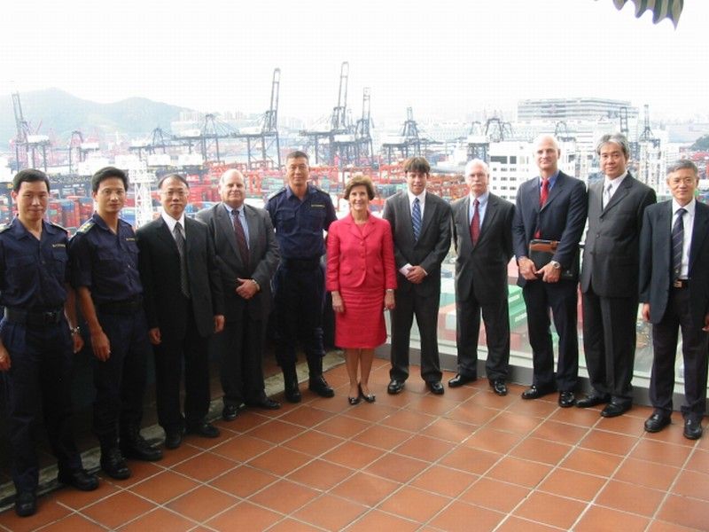 Picture of Chairman Tenebaum and others at the port of Hong Kong