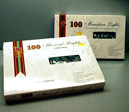 Pioneer Paper musical and miniature Christmas lights