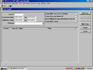 PC-NEISS Initial Screen
