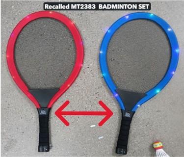 Recalled Misco Sports Badminton Toy Sets