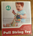 Recalled Tiyol Pull String Teething Toy (front of product packaging)