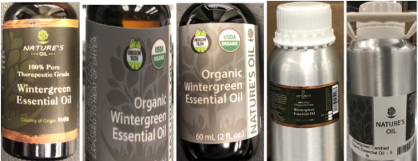 Nature's Oil Wintergreen and Birch Essential Oils