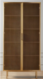 Recalled Trace Brass Bookcase (SKU 338-925)