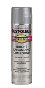 Recalled can of professional galvanizing bright compound spray