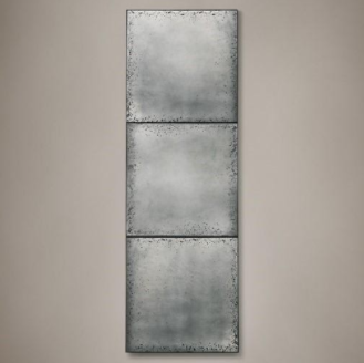 Industrial Three-Panel Mirrors