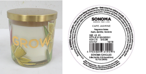 SONOMA Goods For Life branded three-wick candles
