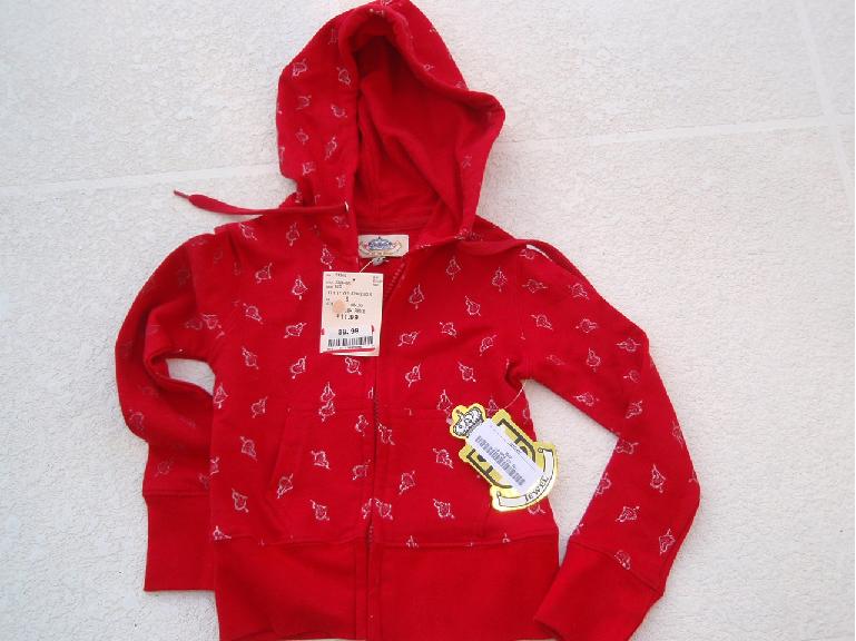 Liberty Apparel Jewel Girls' Hooded Sweatshirts with Drawstrings