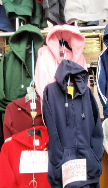 Children's hooded sweatshirts and jackets