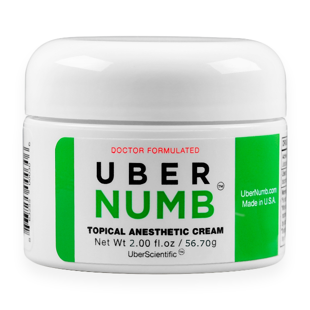 Uber Numb topical anesthetic cream and spray