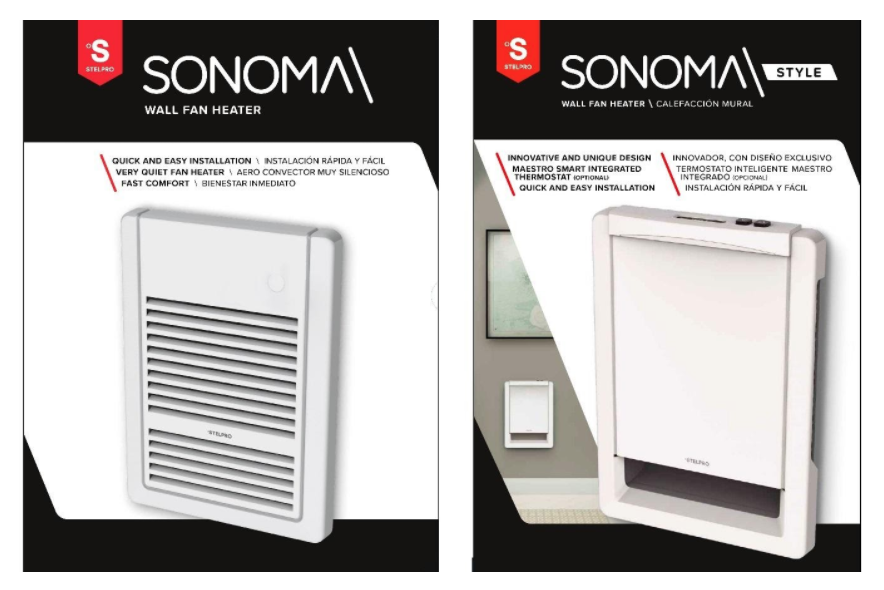 ASSO and ASSOS Sonoma wall fan heaters