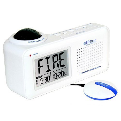 Bedside Fire Alarm and Clock
