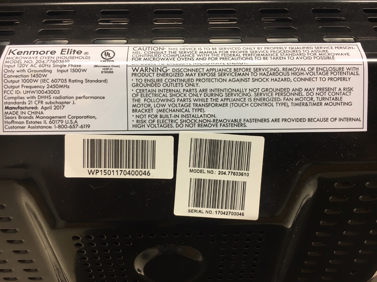 Kenmore Microwave Ovens Recalled Due To Burn Hazard Made By
