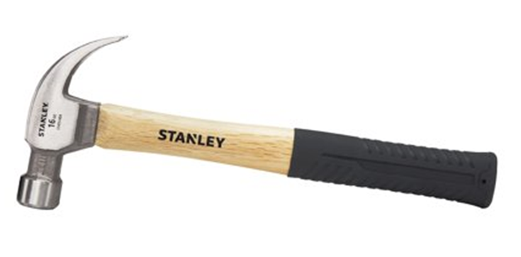 STANLEY® brand 16 oz. wooden handle nailing hammer