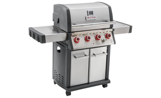 MR. STEAK four and five burner gas patio grills