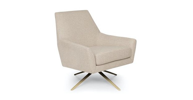 Recalled Spin Swivel Chair in Calcite Ivory