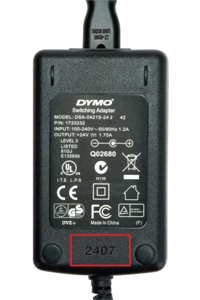 Picture of Recalled Power Adapter