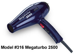 Turbo Power electric hand-held hair dryers