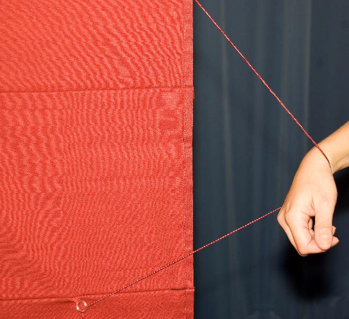 Oval Roll-up Blinds and Woolrich Roman Shades