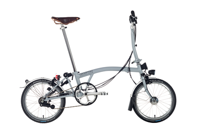 Folding Brompton bicycles