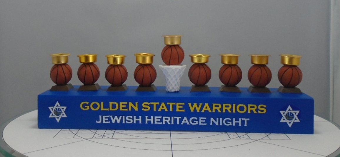 Golden State Warriors Menorahs