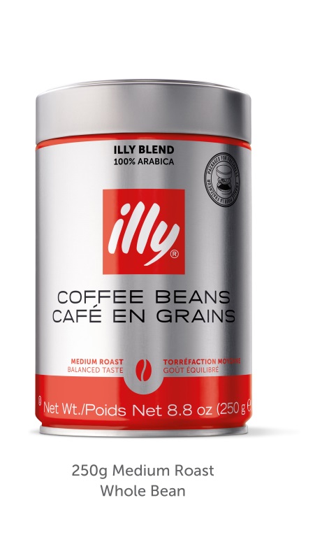 illy 8.8-ounce whole bean coffee cans