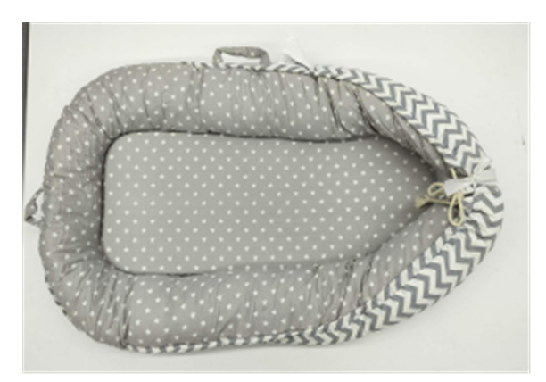 Recalled BBWOO Baby Lounger in Gray Line