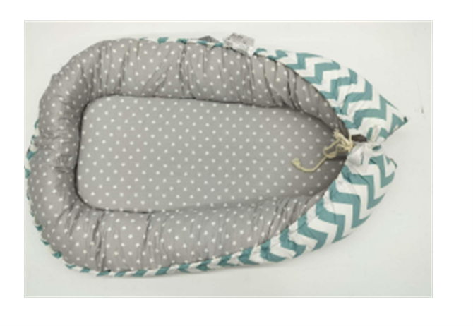 Recalled BBWOO Baby Lounger in Green Line