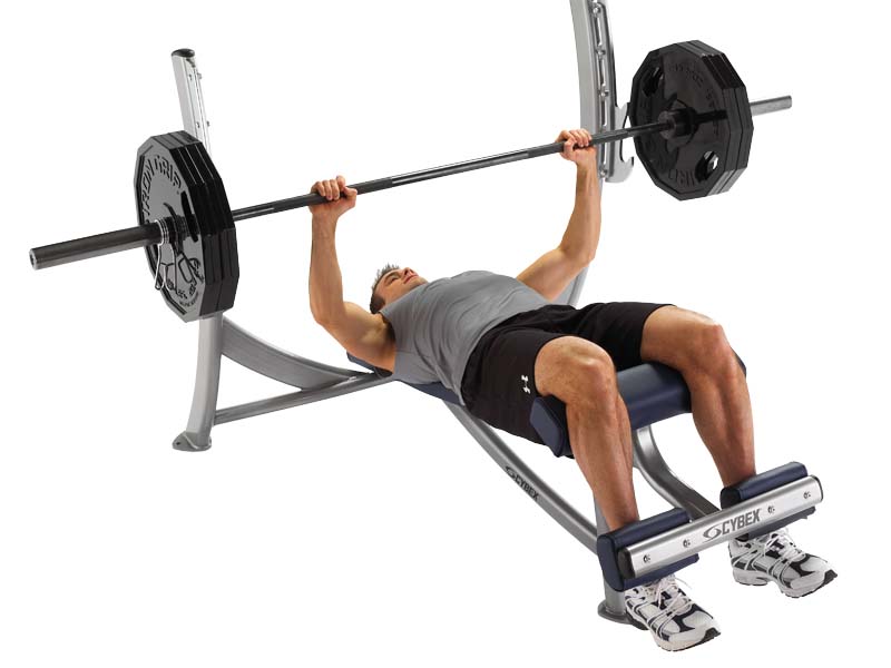 Decline free weight benches