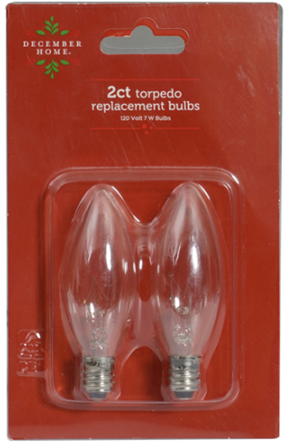 Recalled DECEMBER HOME replacement bulbs UPC 70882069258