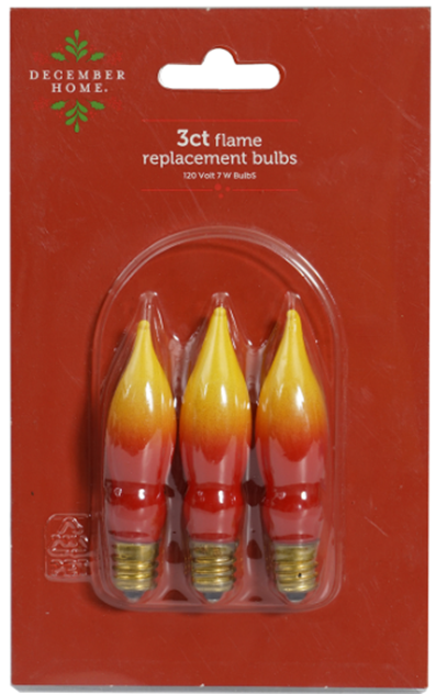 Recalled DECEMBER HOME replacement bulbs UPC 76023636134