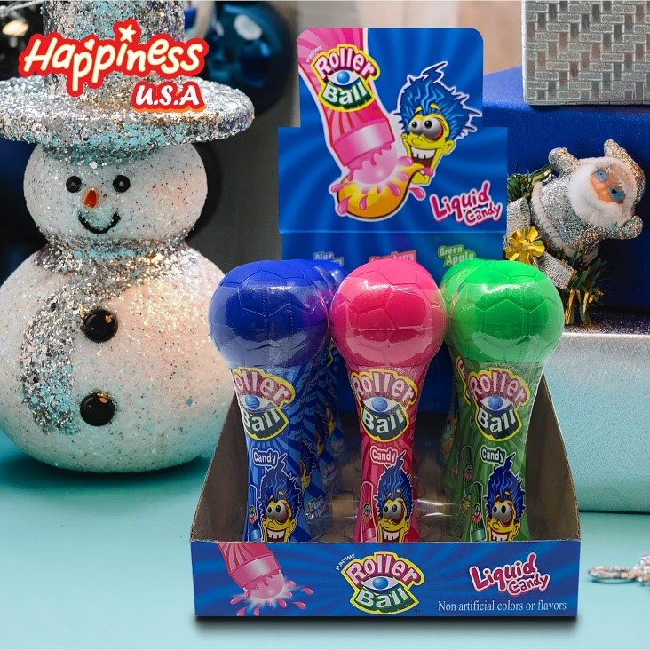 Golosina con bola giratoria de Happiness USA (Roller Ball Candy) retirada del mercado (todos los sabores)