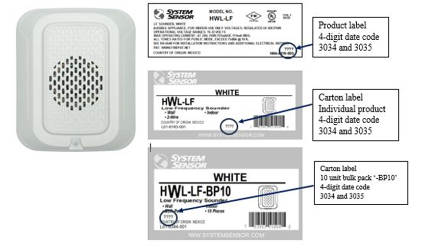 Recalled product - Honeywell Recalls System Sensor...