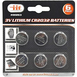 Recalled CR2032 Lithium Coin Batteries, Item 00263