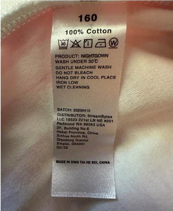 Umeyda Nightgowns Recalled Due to Risk of Serious Injury or Death from Burns; Violate Mandatory Standards for Children's Sleepwear; Sold on Amazon by Umeyda Company