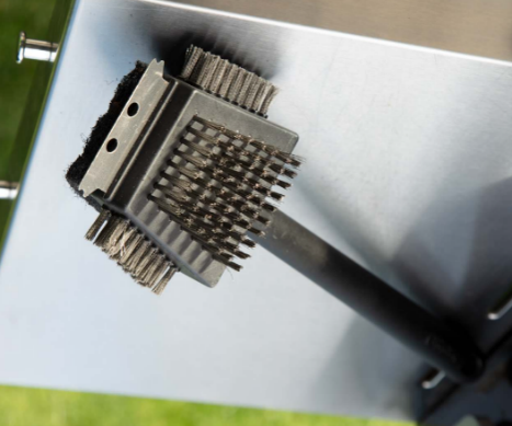 4-in-1 Grill Cleaning Brush with Stainless Steel Wire Bristles